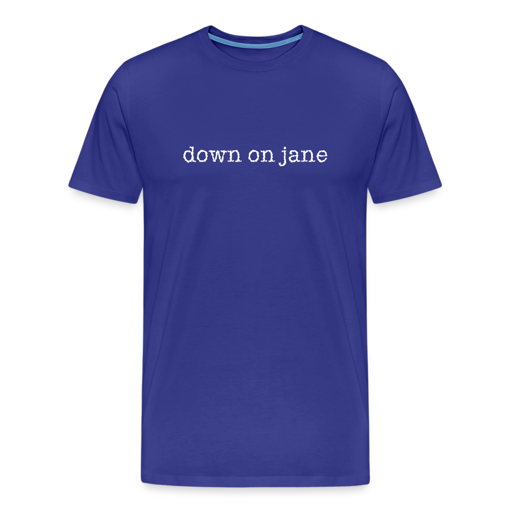 Down On Jane Logo T-shirt - royal blue
