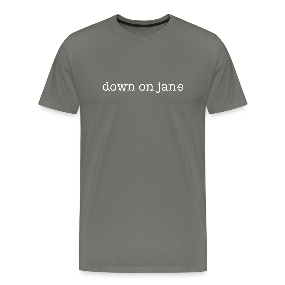 Down On Jane Logo T-shirt - asphalt gray