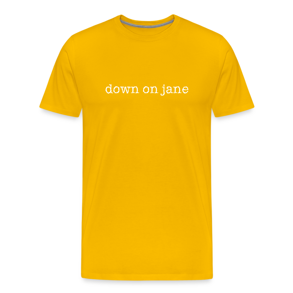 Down On Jane Logo T-shirt - sun yellow