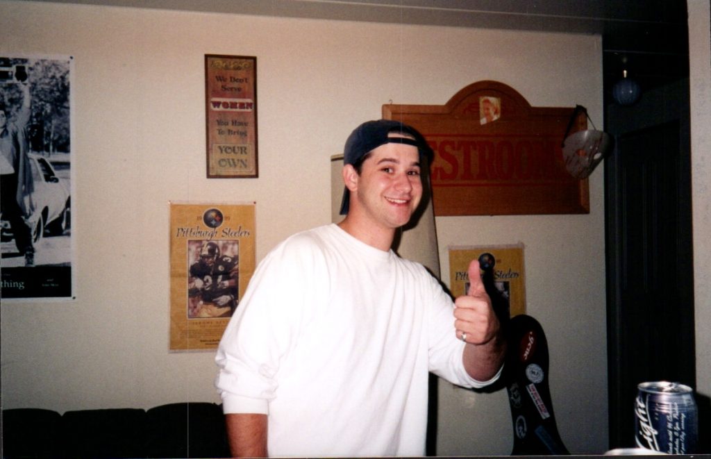 Rob giving the thumbs up